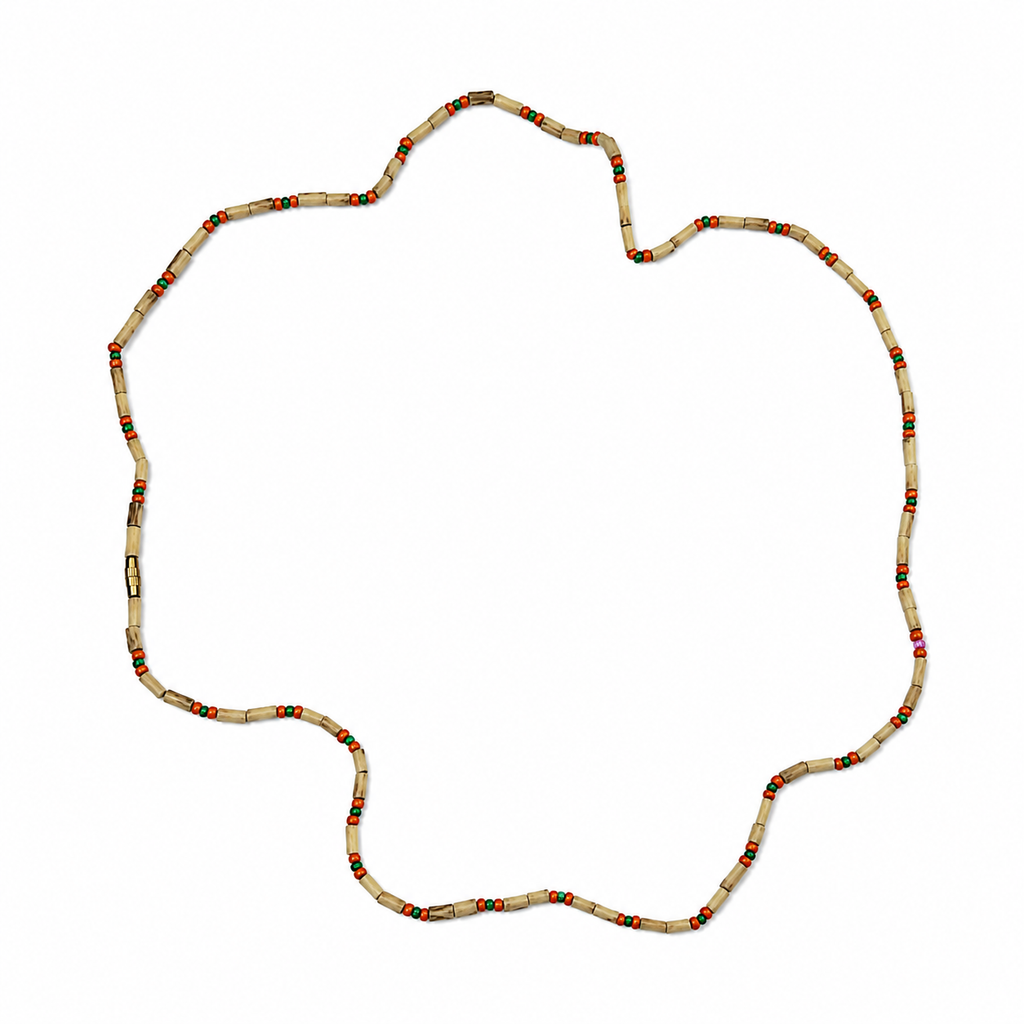 Braj Vrindavan Original Tulsi Kanthi Mala - Set of 2 – Tri-Color Bead Design (Handcrafted)