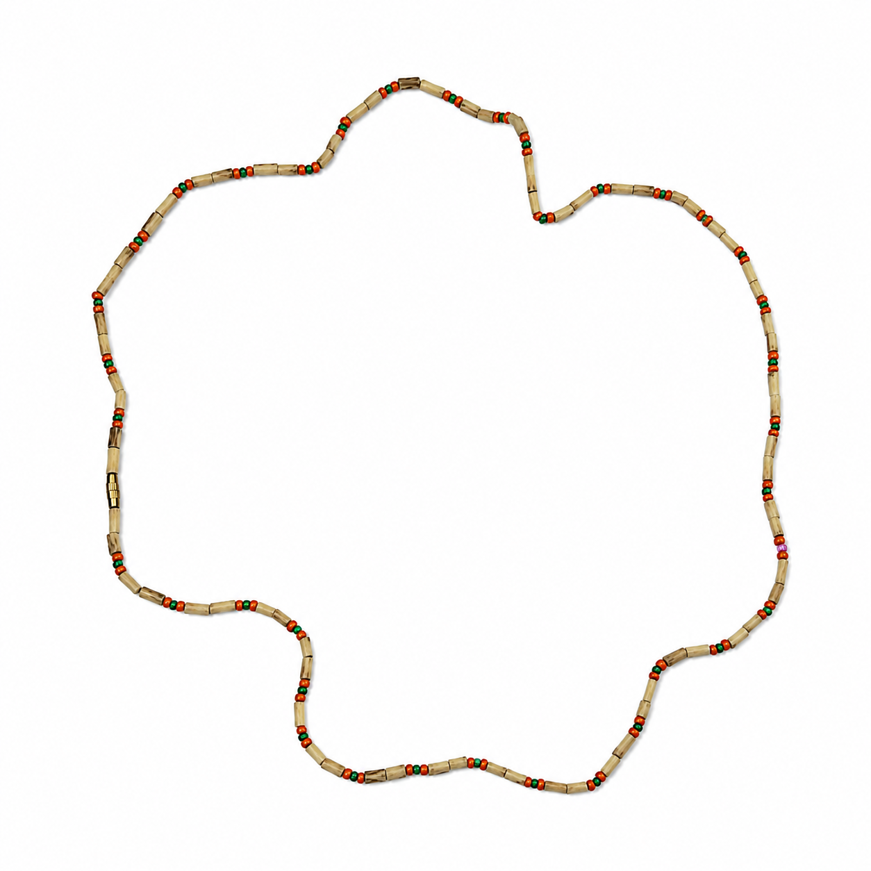 Braj Vrindavan Original Tulsi Kanthi Mala - Set of 2 – Tri-Color Bead Design (Handcrafted)