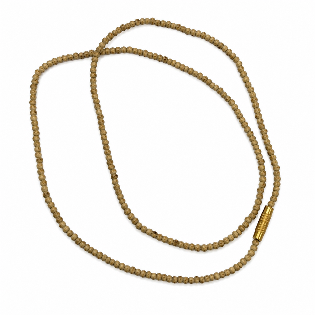 Premium Tulsi Rounded Bead Kanthi Mala (2 Mala Set) | Handmade in Braj