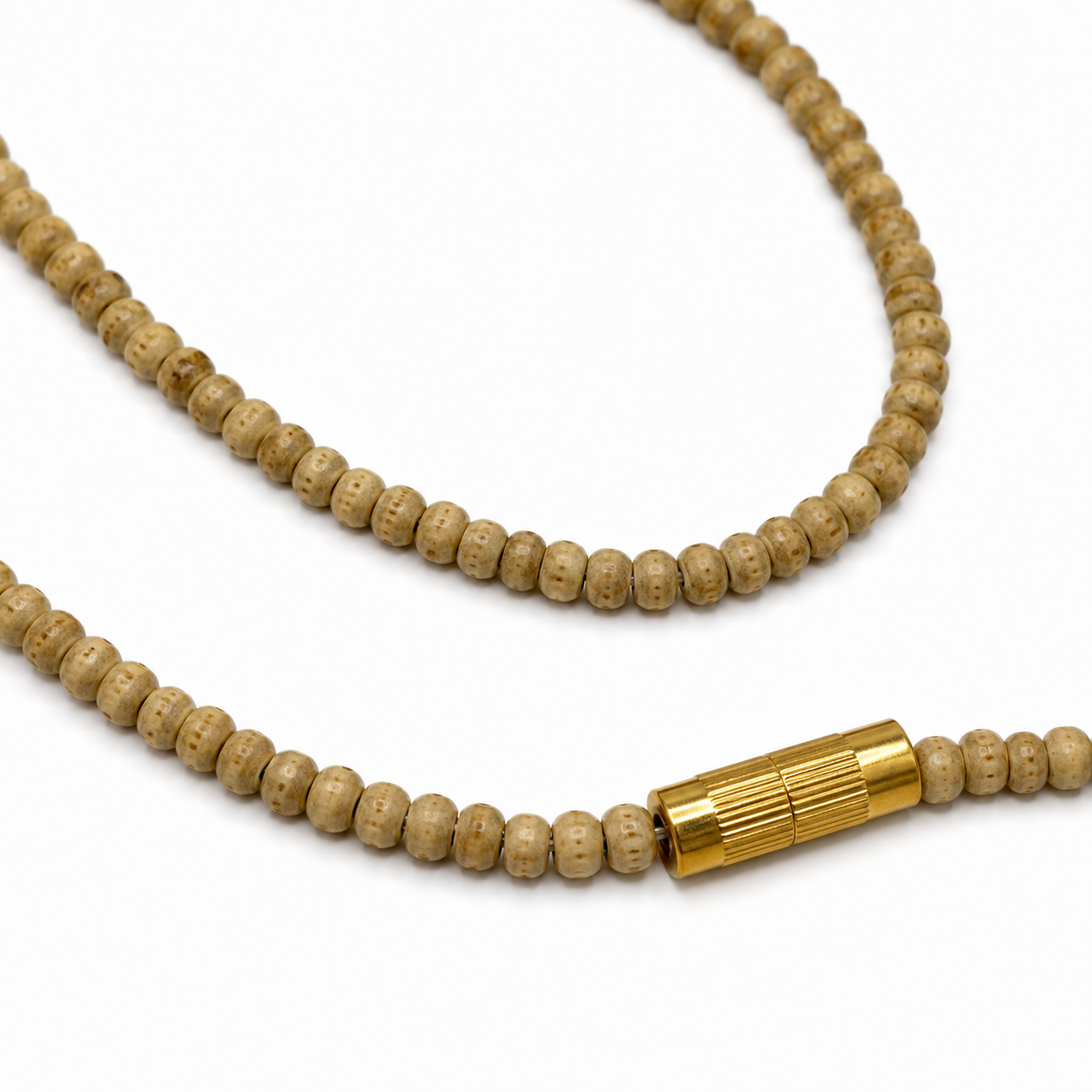 Premium Tulsi Rounded Bead Kanthi Mala (2 Mala Set) | Handmade in Braj