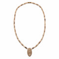 Shuddh Tulsi Oval Bead Kanthi Mala with Radha Locket