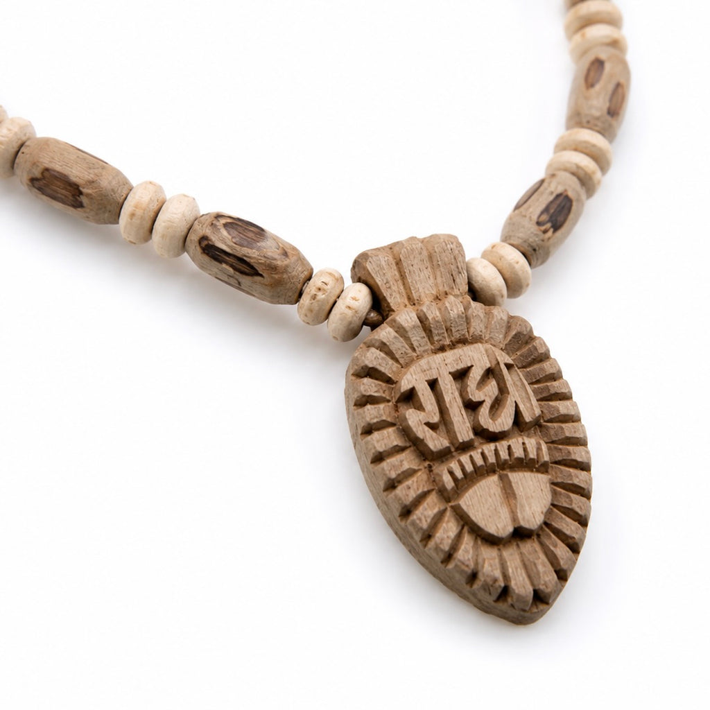 Shuddh Tulsi Oval Bead Kanthi Mala with Radha Locket