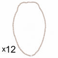 Pushtimarg Kanthi Mala Dozen (Pack of 12) – Natural Off-White Wooden Beads with Traditional Knot
