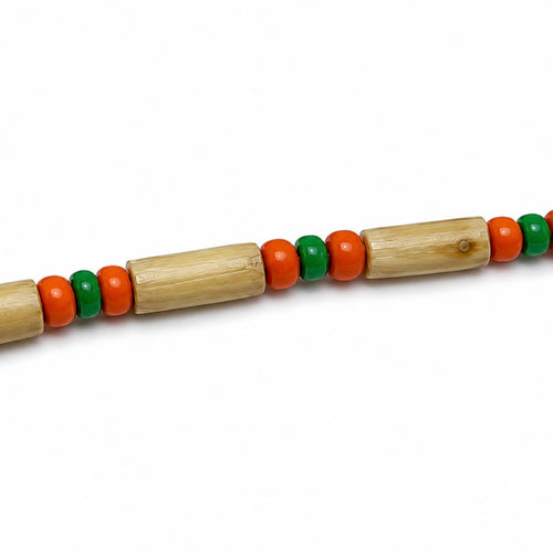 Braj Vrindavan Original Tulsi Kanthi Mala - Set of 2 – Tri-Color Bead Design (Handcrafted)