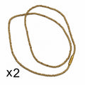 Premium Tulsi Rounded Bead Kanthi Mala (2 Mala Set) | Handmade in Braj