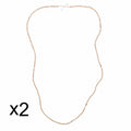 Original Tulsi Kanthi Mala (Pack of 2) for Pushtimarg |Thin Tulsi Beads Necklace |