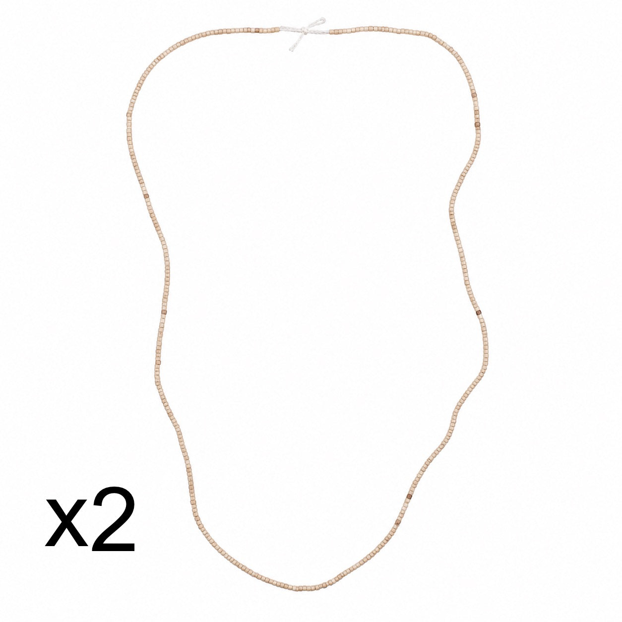 Original Tulsi Kanthi Mala (Pack of 2) for Pushtimarg |Thin Tulsi Beads Necklace |