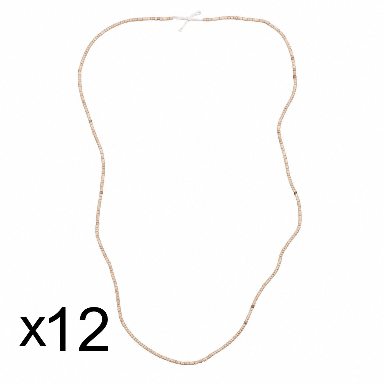 Original Tulsi Kanthi Mala Dozen (Pack of 12) for Pushtimarg |Thin Tulsi Beads Necklace |